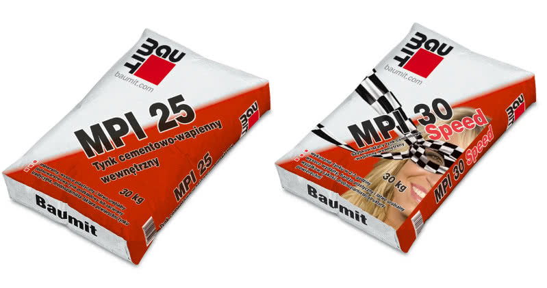Wewnętrzne tynki cementowo-wapienne Baumit MPI 25 oraz Baumit MPI 30 Speed Wewnętrzne tynki cementowo-wapienne Baumit MPI 25 oraz Baumit MPI 30 Speed