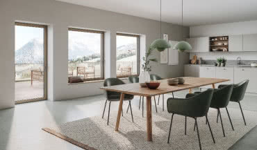 Okna Schüco AWS WoodDesign - fuzja aluminium i drewna 