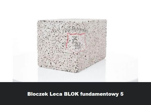 Fundamentowy bloczek keramzytobetonowy. fot. Uciechowski Fundamentowy bloczek keramzytobetonowy. fot. Uciechowski
