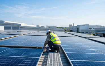 Fotowoltaika na dachu płaskim: bezpieczny montaż z systemem BauderSOLAR